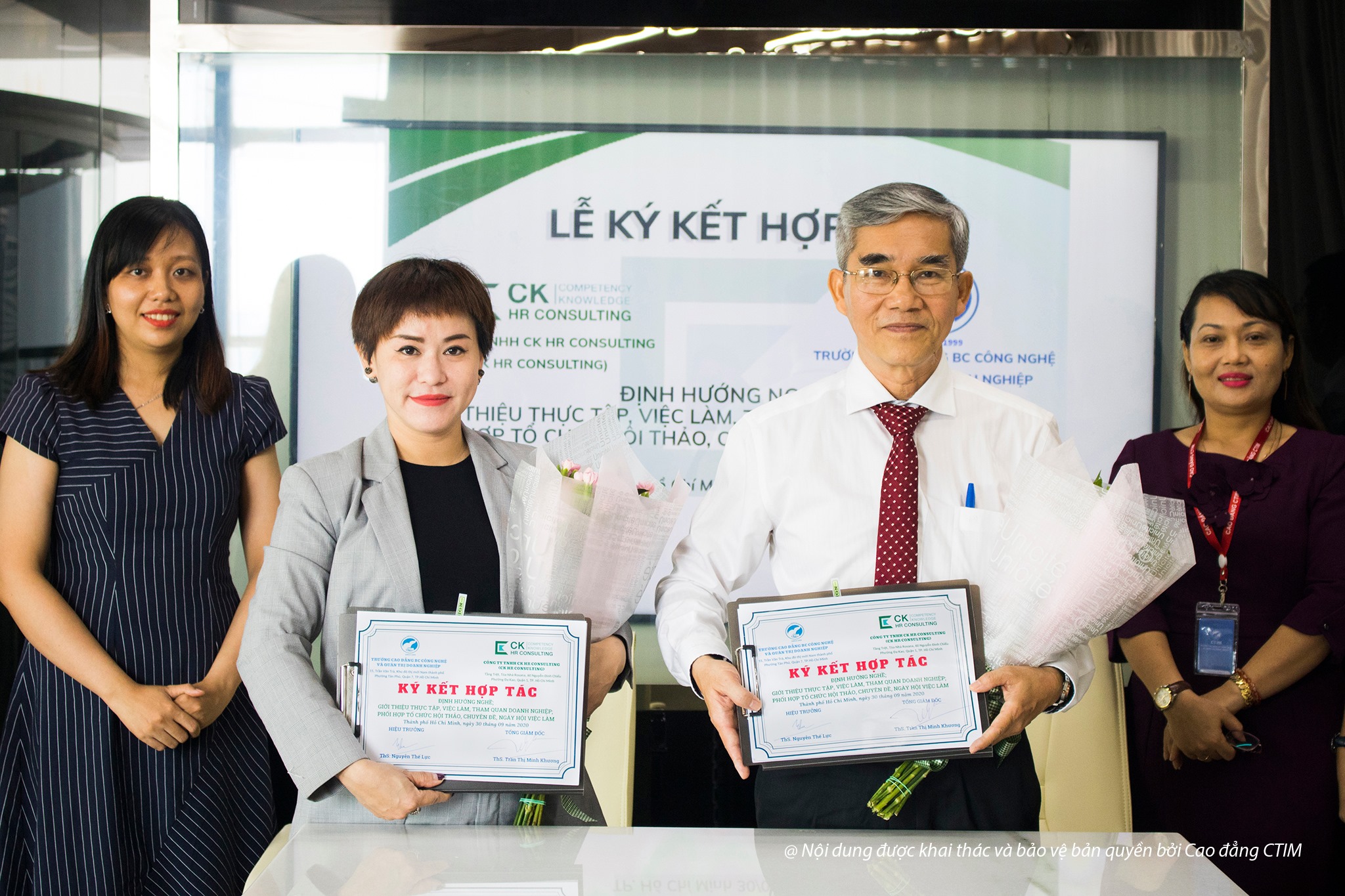 Lễ ký kết hợp tác giữa CK HR Consulting và Cao đẳng CTIM